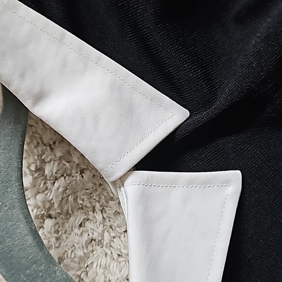 NWT Ralph Lauren Crepe Layered Dress size XXL. Black and White - Picture 6 of 8